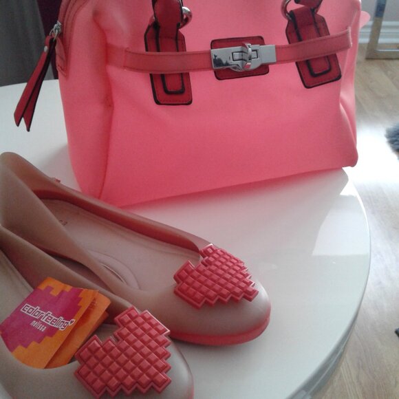 Melissa designer bag and shoes size 7   beautiful colors sale  ensemble - Picture 2 of 5